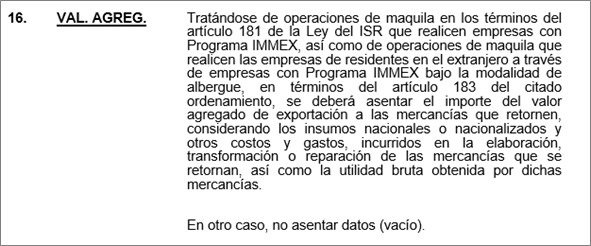 La Importancia del Valor Agregado para las Empresas IMMEX 3 Interbridge Anexo 22 Reglas generales de comercio exterior campo 16 2 - Interbridge